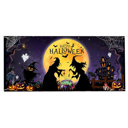 Spooky Garage Door Banner