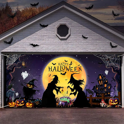 Spooky Garage Door Banner